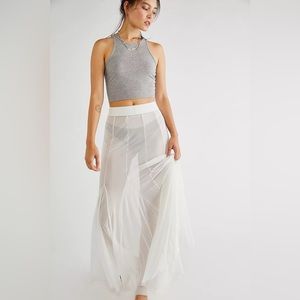 Free People Godet Girl Mesh 1/2 Slip